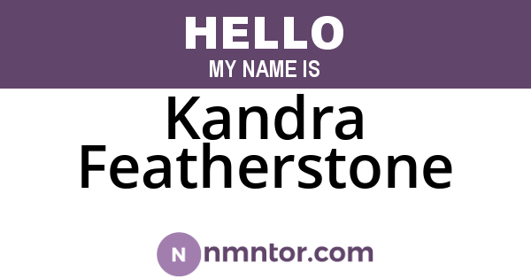 Kandra Featherstone