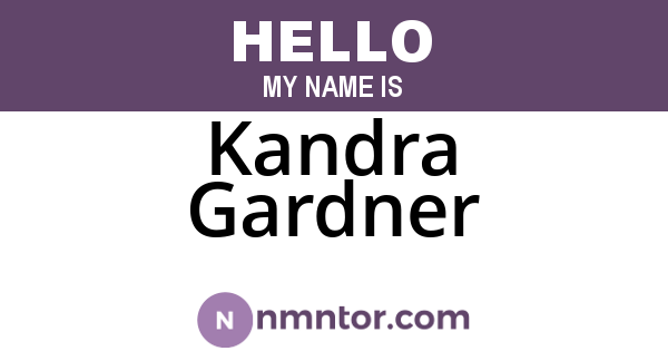 Kandra Gardner