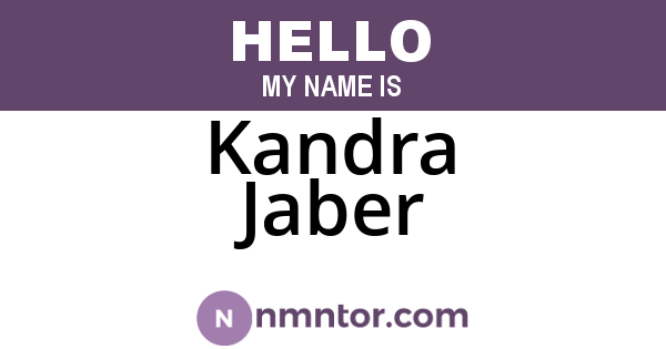 Kandra Jaber