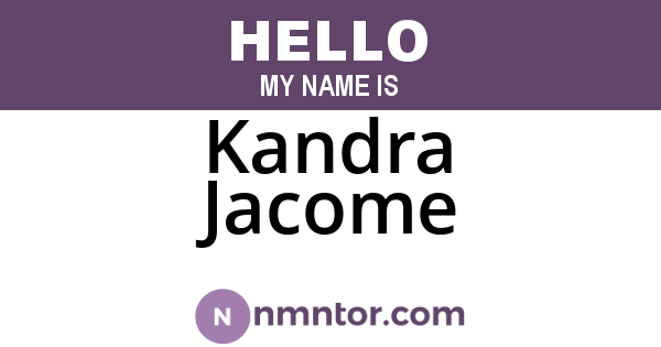 Kandra Jacome