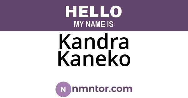 Kandra Kaneko