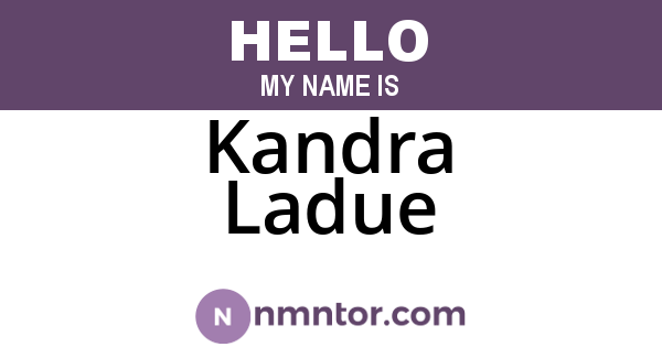 Kandra Ladue