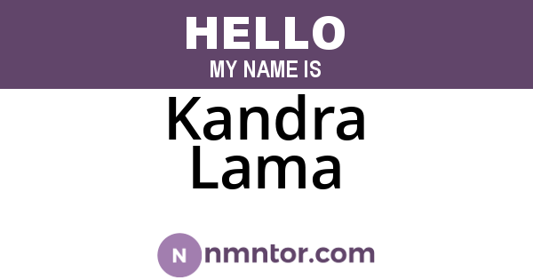 Kandra Lama