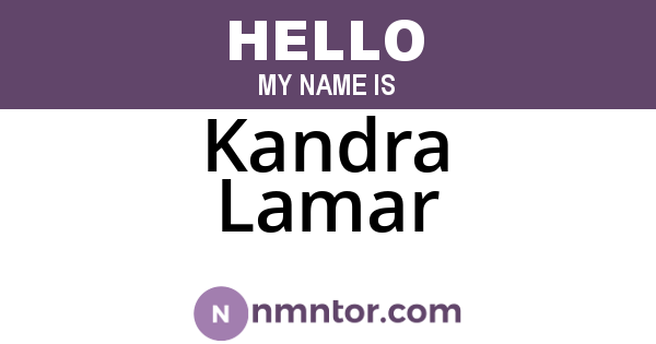 Kandra Lamar
