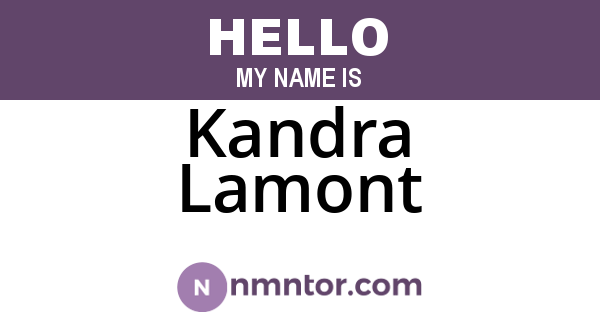 Kandra Lamont