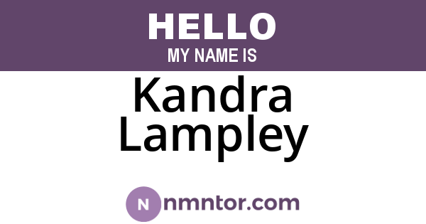 Kandra Lampley