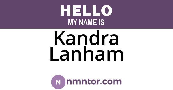Kandra Lanham