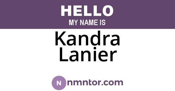 Kandra Lanier