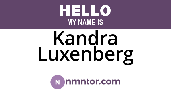Kandra Luxenberg