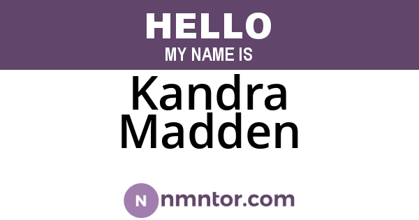 Kandra Madden