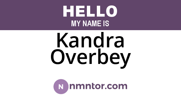 Kandra Overbey