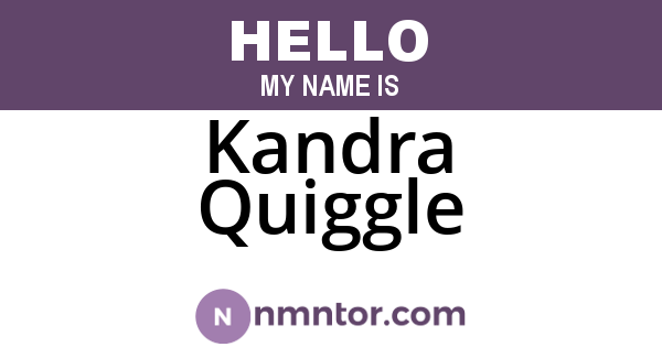 Kandra Quiggle
