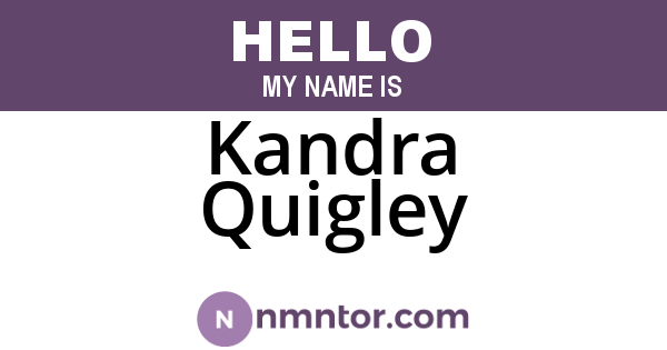 Kandra Quigley