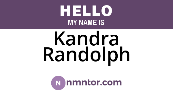 Kandra Randolph