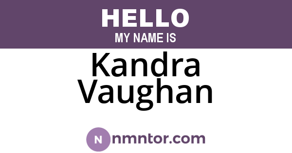 Kandra Vaughan