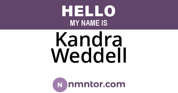 Kandra Weddell