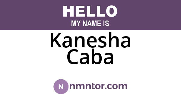 Kanesha Caba