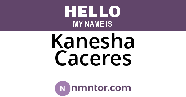 Kanesha Caceres