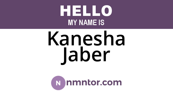 Kanesha Jaber