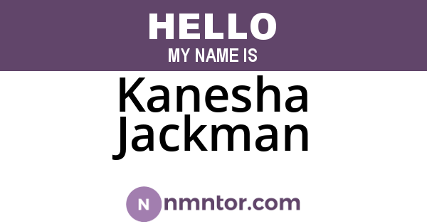 Kanesha Jackman