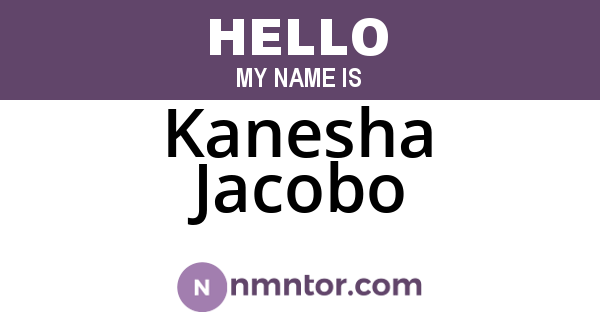 Kanesha Jacobo