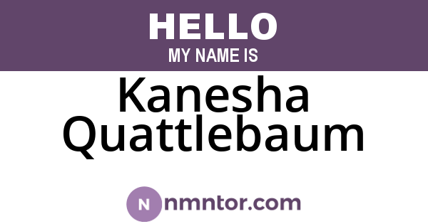 Kanesha Quattlebaum