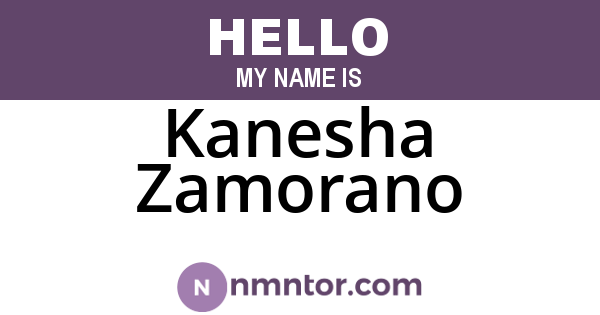 Kanesha Zamorano