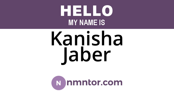 Kanisha Jaber