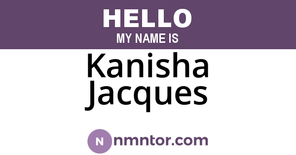 Kanisha Jacques
