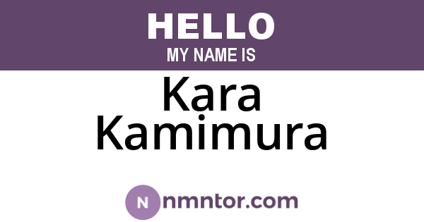Kara Kamimura
