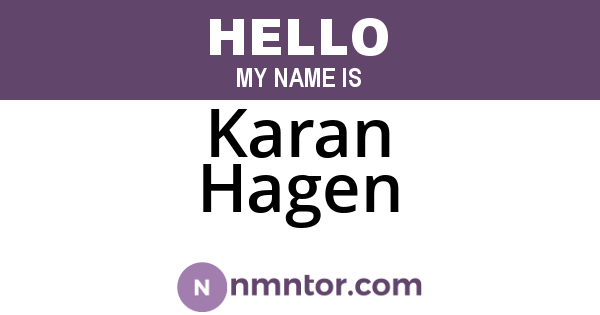 Karan Hagen