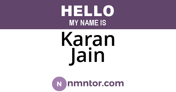 Karan Jain