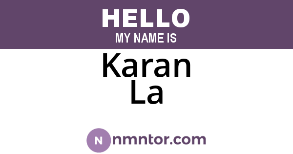 Karan La