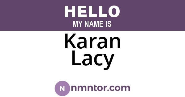 Karan Lacy