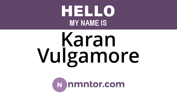 Karan Vulgamore