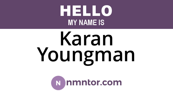 Karan Youngman