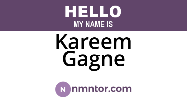 Kareem Gagne