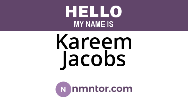 Kareem Jacobs