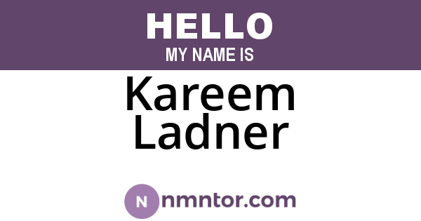 Kareem Ladner