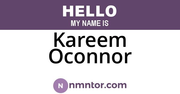 Kareem Oconnor