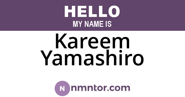 Kareem Yamashiro