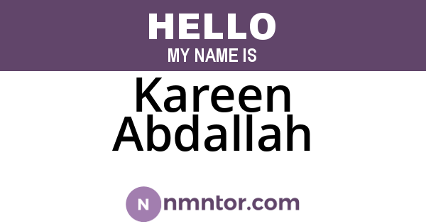 Kareen Abdallah
