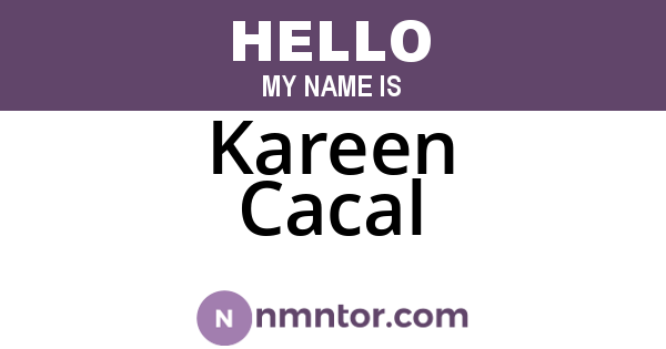 Kareen Cacal