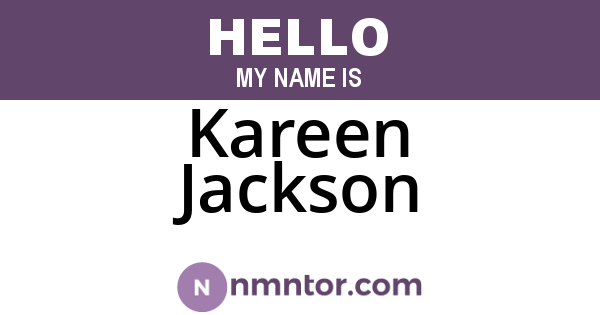 Kareen Jackson