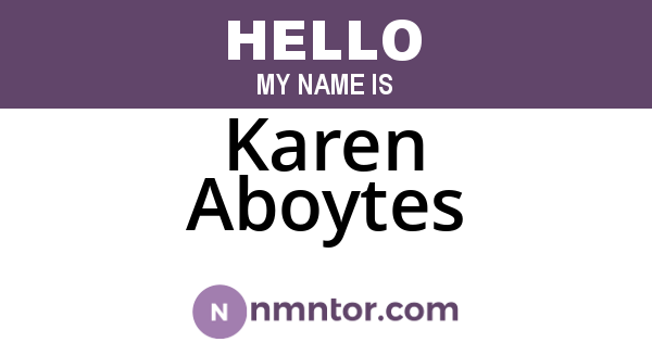 Karen Aboytes
