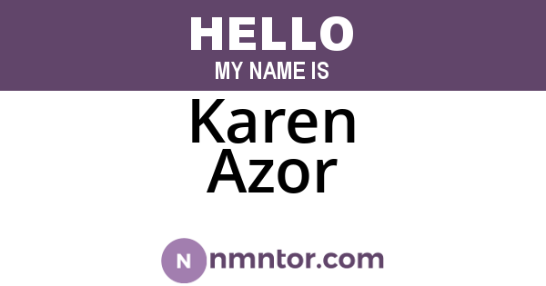 Karen Azor