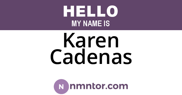 Karen Cadenas