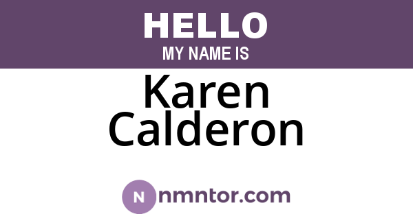Karen Calderon