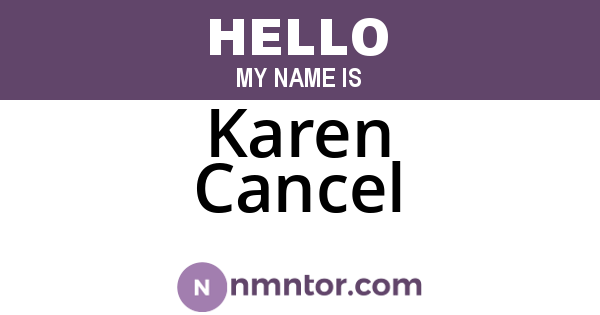 Karen Cancel