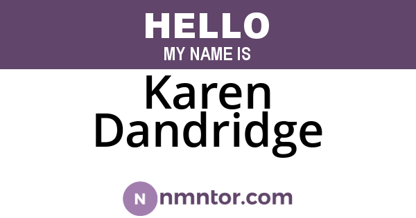 Karen Dandridge